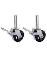 Kit 2 Rodizio Andaime Roda Borracha Preta 6 Pol X 2mm Colson Kit 2 Rodizio Andaime Roda Borracha Preta 6 Pol X 2mm Colson