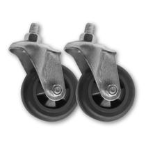 Kit 2 Rodízios 312 BP com Parafuso Fixo Sem Trava para 60Kg