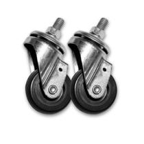 Kit 2 Rodízios Parafuso Fixo s/ Trava p/ Móveis 2Pol BP 40kg