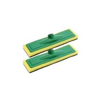 Kit 2 Rodo Abrasivo Refil Esponja Lava Piso Lava Azulejo