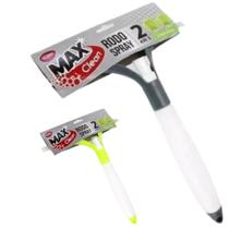 Kit 2 Rodo Limpa Vidros Spray 2 Em 1 125 Ml Verde Borrifador - Max Clean