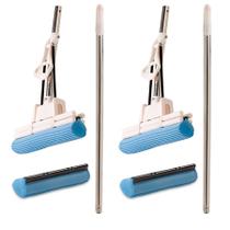 Kit 2 Rodo Mágico Branco Original Com 2 Refis PVA Extra Kit 2 Rodo Mágico Branco Original Com 2 Refis PVA Extra