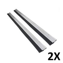 Kit 2 Rodo Vedador De Porta Em Aluminio 80Cm Kit 2 Rodo Vedador De Porta Em Aluminio 80Cm