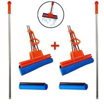 Kit 2 Rodos Mágicos Com 2 Refis Extras Kit 2 Rodos Mágicos Com 2 Refis Extras