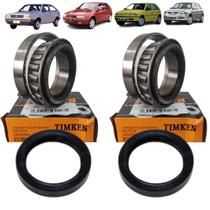 Kit 2 rolamento retentor satelite vw gol g2 g3 kombi santana