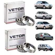 Kit 2 Rolamentos Caixa Satelite Corsa Agile Zafira 8v Meriva