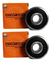 Kit 2 Rolamentos Roda Dianteira Bros 125 150 160 Xre 190 Fan Titan Start 160 2x 6301