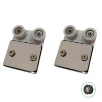 Kit 2 roldanas dupla 1126 D tipo carrinho para vidro temperado - Blindex