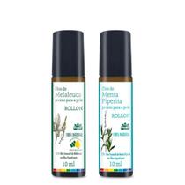 Kit 2 Roll-on Óleo Essencial WNF 10ml - Melaleuca e Menta Piperita