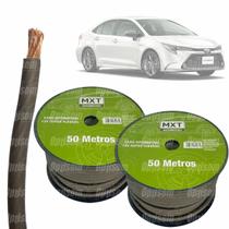 Kit 2 Rolo 50m Cabo De Alimentação Som Automotivo e aterramento 10mm Mxt + Carretel Kit 2 Rolo 50m Cabo De Alimentação Som Automotivo e aterramento 10mm Mxt + Carretel