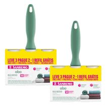 Kit 2 Rolo Adesivo Rolinho Tira Pelo de Roupa Cama Sofa Sanremo SR909