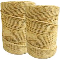 Kit 2 Rolo Barbante Sisal 2mm 300mts Artesanato Amarração