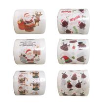 Kit 2 Rolo Papel Higiênico Natalino Banheiro Divertido 20m