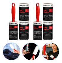 Kit 2 Rolos Adesivos 4 Refil Tira Pelos Roupa Sofá 180 Fls Powermaid Kit 2 Rolos Adesivos 4 Refil Tira Pelos Roupa Sofá 180 Fls Powermaid