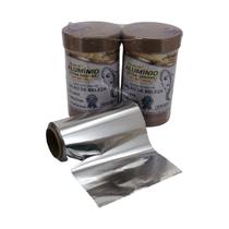 kit 2 Rolos de papel alumínio 12cm 100m para luzes/mechas salão de beleza profissional kit 2 Rolos de papel alumínio 12cm 100m para luzes/mechas salão de beleza profissional