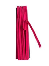 kit 2 rolos Elástico chato N12- 0.7mm Rosa pink de 10metros