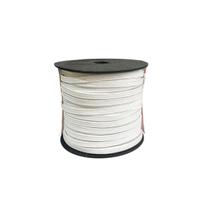 Kit 2 rolos Elásticos chato Número 8 de 0.5mm Branco de 50m Kit 2 rolos Elásticos chato Número 8 de 0.5mm Branco de 50m