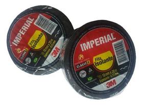 Kit 2 Rolos Fita Isolante 3m Imperial 18mm X 5m Preta Kit 2 Rolos Fita Isolante 3m Imperial 18mm X 5m Preta