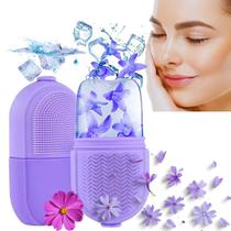 Kit 2 Rolos Massageadores De Gelo Em Silicone Para Rosto Kit 2 Rolos Massageadores De Gelo Em Silicone Para Rosto