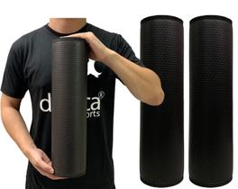 Kit 2 Rolos Massagem Liberação Miofascial 45x12cm Preto DF1061 Dafoca Sports Kit 2 Rolos Massagem Liberação Miofascial 45x12cm Preto DF1061 Dafoca Sports