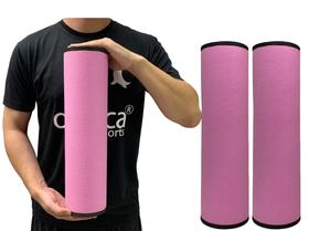 Kit 2 Rolos Massagem Liberação Miofascial 45x12cm Rosa DF1065 Dafoca Sports