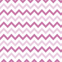 Kit 2 Rolos Papel De Parede Adesivo Chevron Rosa Branco 3,0M