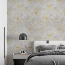 Kit 2 Rolos Papel De Parede Adesivo Zara Cimento 3,0M