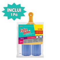 Kit 2 Rolos Saco de Lixo 100L Azul + Incluso 1 Pá - Esfrebom