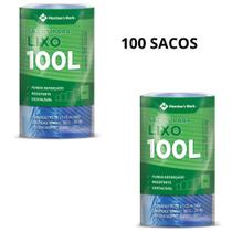 Kit 2 rolos saco de lixo 100l fundo reforçado members mark 50 unidades segurança e durabilidade