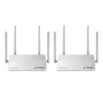 Kit 2 Roteadores Smart Mesh Giga Wi-Fi Positivo Dual Band 2.4/5GHz 3 Lan/1 Wan 128 Dispositivos 400 m² De Cobertura Kit 2 Roteadores Smart Mesh Giga Wi-Fi Positivo Dual Band 2.4/5GHz 3 Lan/1 Wan 128 Dispositivos 400 m² De Cobertura