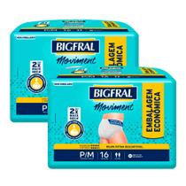 Kit 2 Roupa Íntima Bigfral Moviment P/M 16 Unidades Kit 2 Roupa Íntima Bigfral Moviment P/M 16 Unidades