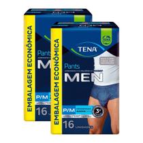 Kit 2 Roupa Íntima Descartável Tena Pants Men Tamanho G/EG com 16 Unidades
