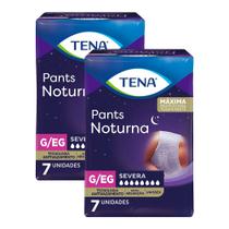 Kit 2 Roupa Íntima Descartável Tena Pants Noturna Tamanho G/EG com 7 Unidades Kit 2 Roupa Íntima Descartável Tena Pants Noturna Tamanho G/EG com 7 Unidades