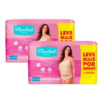 Kit 2 Roupa Íntima Plenitud Femme Tamanho G/XG com 16 Unidades cada