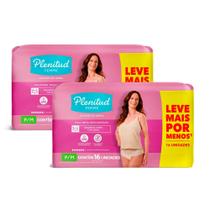 Kit 2 Roupa Íntima Plenitud Femme Tamanho P/M 16 Unidades