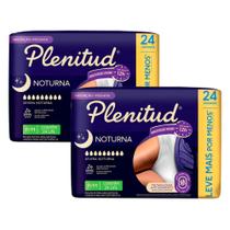 Kit 2 Roupa Íntima Plenitud Noturna Unissex Tamanho P/M 24 Unidades Descartável Leve Mais Por Menos