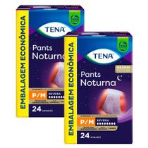 Kit 2 Roupa Íntima Tena Pants Noturna Tamanho P/M 24 Unidades Embalagem Econômica cada