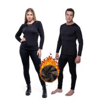 Kit 2 Roupa Térmica Forrada Feminina Masculina Frio Intenso