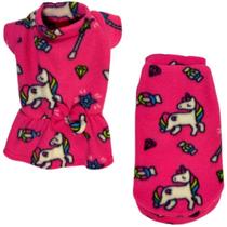 Kit 2 Roupas De Inverno Para Cães E Gato Vestido E Capa Eg
