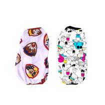 Kit 2 Roupas Para Cães - Pijamas Estampados Eg Kit 2 Roupas Para Cães - Pijamas Estampados Eg