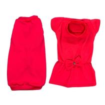 Kit 2 Roupas Para Pet Camiseta E Vestido Neon Suplex Rosa M
