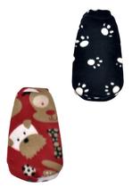 Kit 2 roupinhas soft para cachorro preto e vermelho tam G