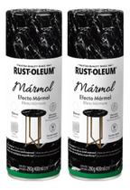 Kit 2 Rust Oleum Spray Efeito Mármore Diversas Superfícies Kit 2 Rust Oleum Spray Efeito Mármore Diversas Superfícies