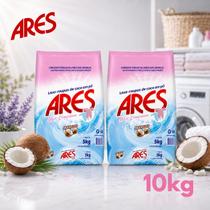 Kit 2 Sabão em Pó Coco 5kg Lava Roupas Lavagem Profissional Ares