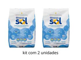 Kit 2 Sabão em pó lava roupas 1,6 kg cada Girando Sol Kit 2 Sabão em pó lava roupas 1,6 kg cada Girando Sol