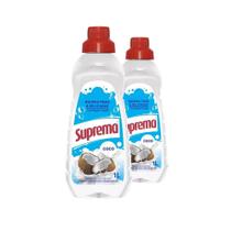 Kit 2 Sabão Lava Roupas Concentrado Coco Suprema 1L