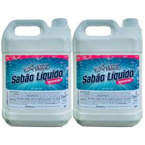 Kit 2 Sabão Liquido Para Lavar Roupas, Mais Maciez Limpeza pesada 5 Litros