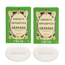 Kit 2 Sabonete Antisséptico Granado Fresh em Barra Antiacne Vegetal 90g