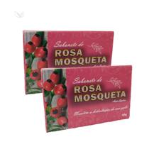 Kit 2 Sabonete Artesanal De Rosa Mosqueta - 90G - Rocha Saùde