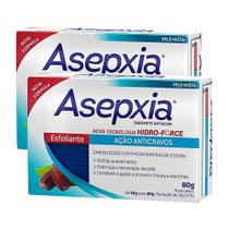 Kit 2 Sabonete Asepxia Esfoliante Ação Anticravos 80g